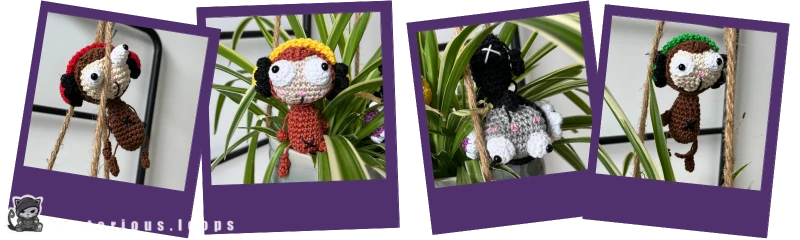 Was exklusives gefällig? Dann schau dir mal dieses kostenlose Häkelmuster für Glubschaugen Affen Amigurumi an. Seine Kopfhörer hat er auch immer dabei hat!