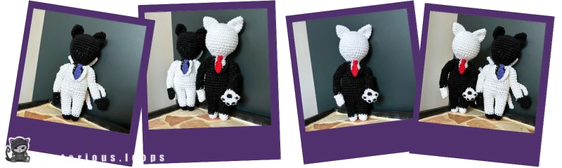 Schon in Halloween-Stimmung? Dann äugel doch mal über meine kostenlose Anleitung, um Slendercat - den felinen Freund von Slenderman - als Amigurumi zu häkeln.