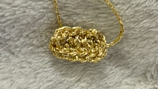 Crochet oval with a foundation chain basis Crochet oval with a foundation chain basis