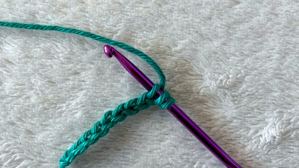 Step 2 - dc stitch Step 2 - dc stitch