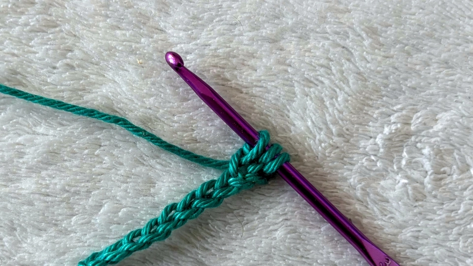 Step 3 - how to crochet double crochet stitch Step 3 - how to crochet double crochet stitch