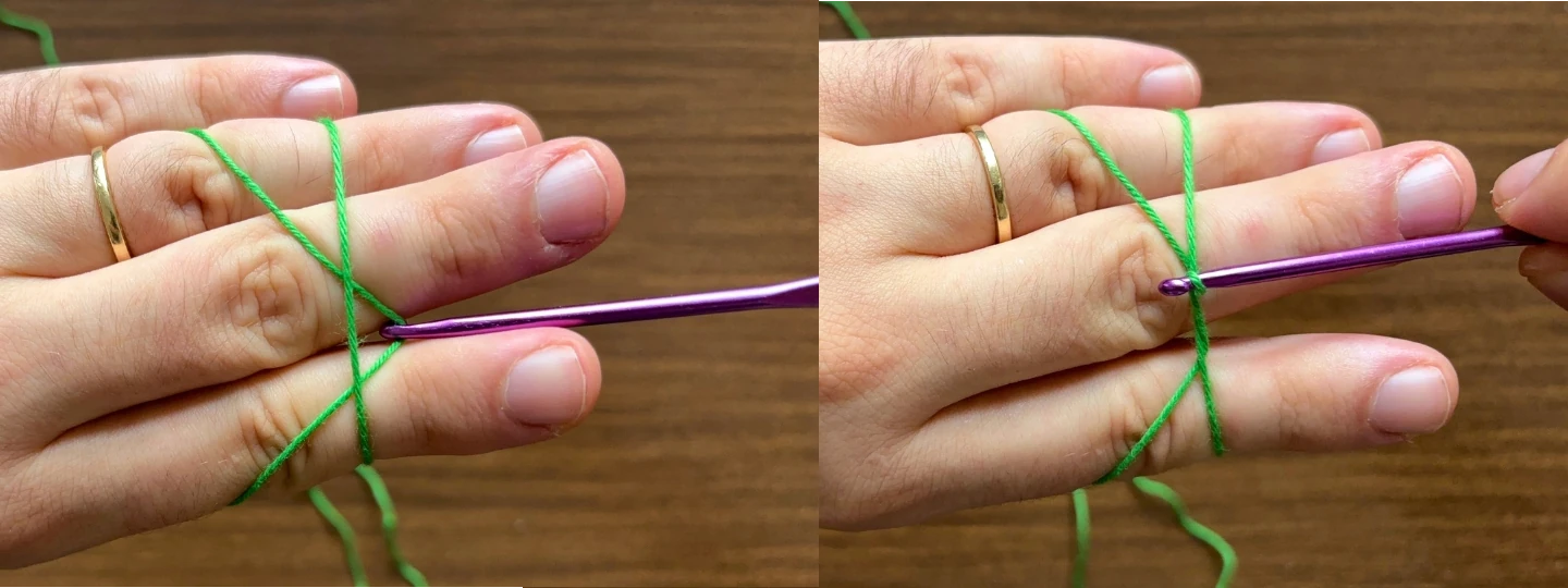 Crocheting the Magic Ring - step 6 Crocheting the Magic Ring - step 6